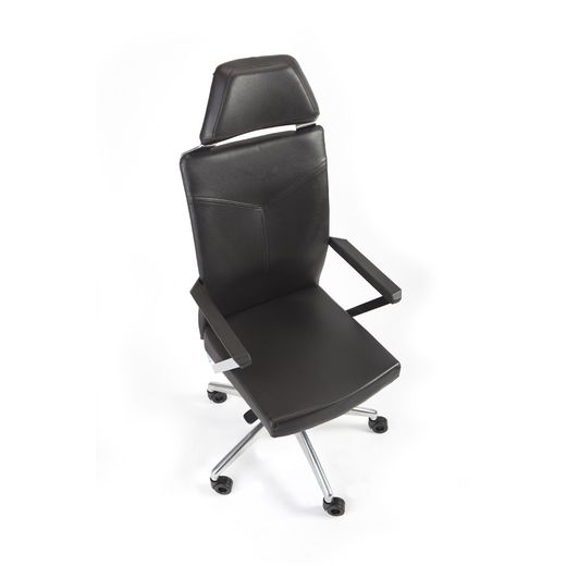 Silla Símil Piel Dirección Rd-998 Negro Con Reposacabezas Rd-952