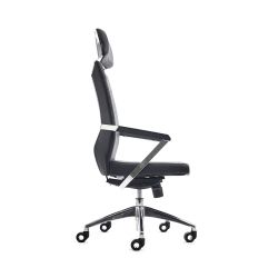 Silla Símil Piel Dirección Rd-998 Negro Con Reposacabezas Rd-952