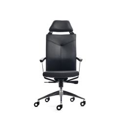 Silla Símil Piel Dirección Rd-998 Negro Con Reposacabezas Rd-952