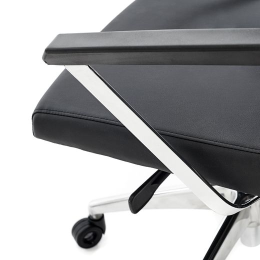 Silla Símil Piel Dirección Rd-998 Negro Con Reposacabezas Rd-952