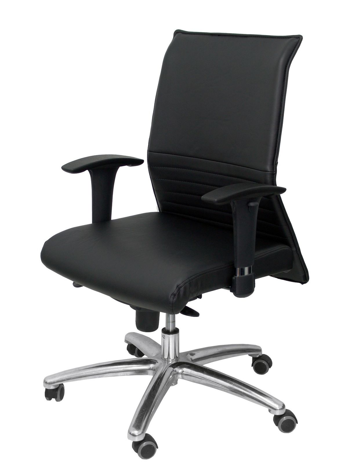 Sillón confidente Albacete  piel negro hasta 160 kg