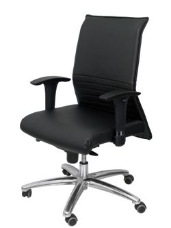 Sillón confidente Albacete  similpiel negro hasta 160 kg