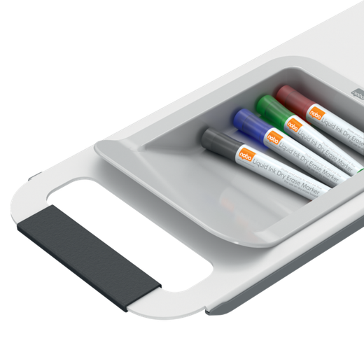 Sistema de pizarra magnética y tablero de anuncios móvil Move&Meet