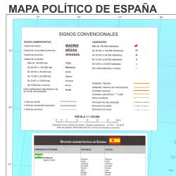 Skinmap 100x150 cm Superficie Lacada - España