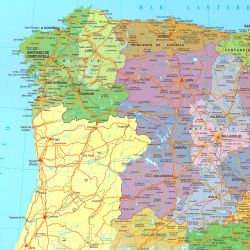 Skinmap 100x150 cm Superficie Lacada - Europa
