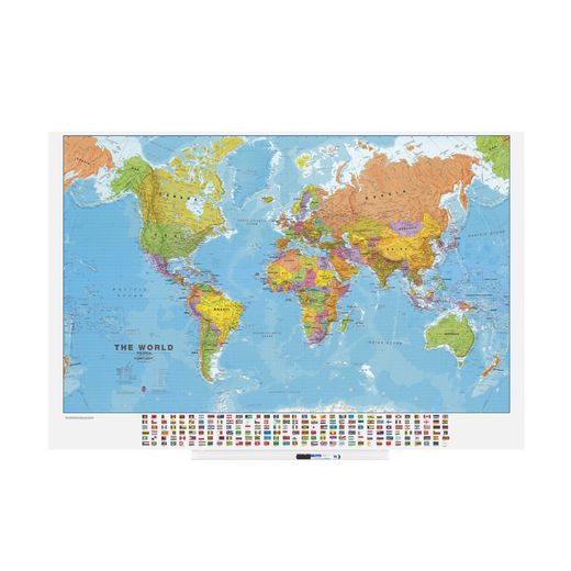 Skinmap 100x150 cm Superficie Lacada - Mundo