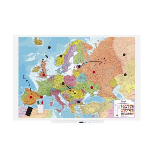 Skinmap 100x150 cm Superficie Lacada - Mundo