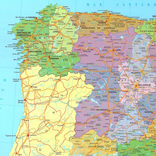 Skinmap 100x150 cm Superficie Lacada - Mundo
