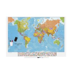 Skinmap 100x150 cm Superficie Lacada - Mundo