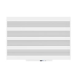 Skinmusic 100x150 cm Lacada Blanco Pentagrama Horizontal