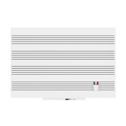 Skinmusic 100x150 cm Lacada Blanco Pentagrama Horizontal
