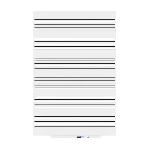 Skinmusic 100x150 cm Lacada Blanco Pentagrama