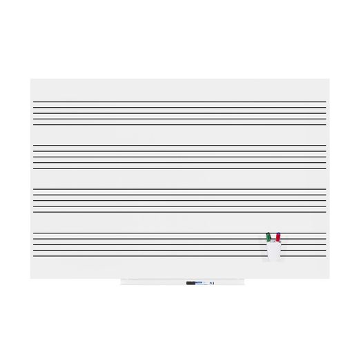Skinmusic 100x150 cm Lacada Blanco Pentagrama