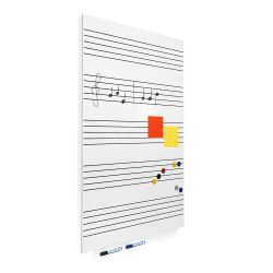 Skinmusic 100x150 cm Lacada Blanco Pentagrama
