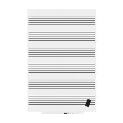 Skinmusic 100x150 cm Lacada Blanco Pentagrama