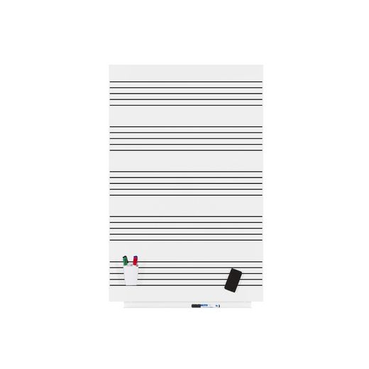 Skinmusic 100x150 cm Lacada Blanco Pentagrama