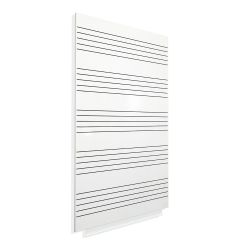 Skinmusic 75x115 cm Lacada Blanco con Pentagrama