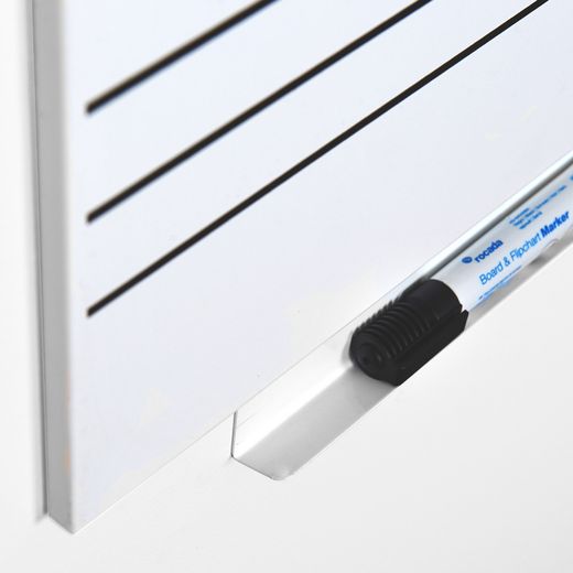 Skinmusic 75x115 cm Lacada Blanco con Pentagrama