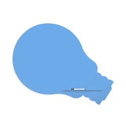 Skinshape Idea  100x150 cm Superficie Lacada - Azul