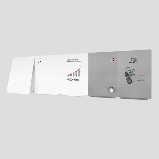Skinwhiteboard Profesional Silver 100x150 cm