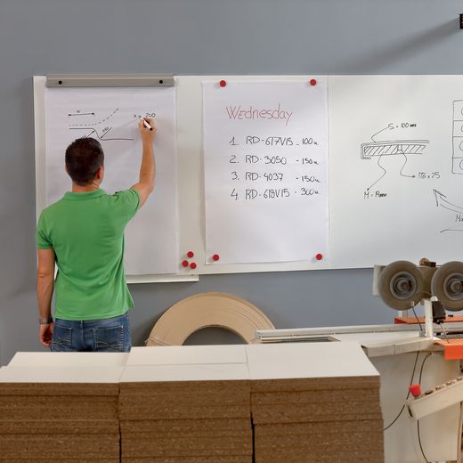 Skinwhiteboard Profesional Silver 100x150 cm