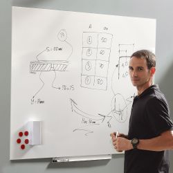 Skinwhiteboard Profesional Silver 75x115 cm