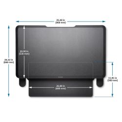 Smartfit® Sit Stand Desk, negro