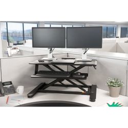 Smartfit® Sit Stand Desk, negro