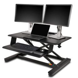 Smartfit® Sit Stand Desk, negro