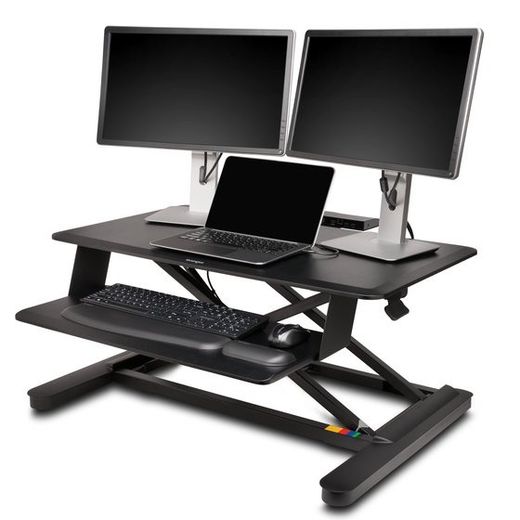Smartfit® Sit Stand Desk, negro