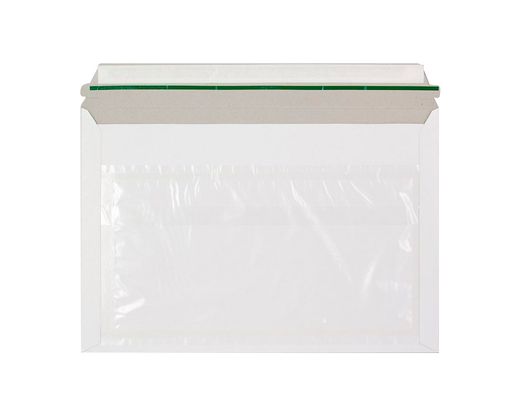 Sobre autoadhesivo q-connect portadocumentos 310x230 mm ventana transparente paquete de 100 unidades