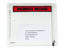 Sobre autoadhesivo q-connect portadocumentos multilingue 125x110 mm sin ventana paquete de 100 unidades