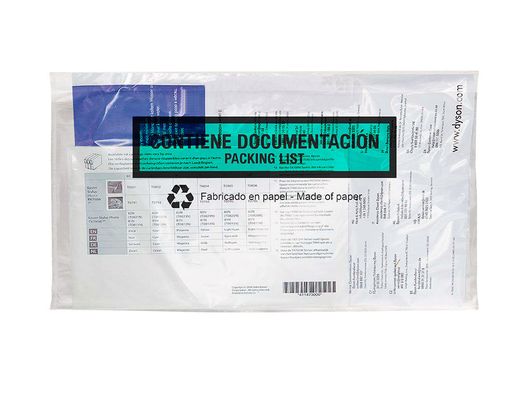 Sobre autoadhesivo q-connect portadocumentos multilingue 240x135 mm sin ventana 100% papel paquete de 100 unidades