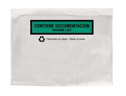 Sobre autoadhesivo q-connect portadocumentos multilingue 240x180 mm sin ventana 100% papel paquete de 100 unidades