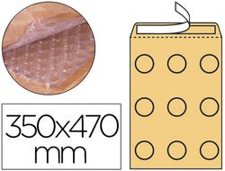 Sobre Burbujas Crema Q-Connect K/7 350 X 470 mm Caja de 50