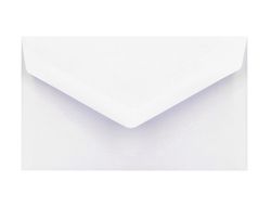 Sobre liderpapel blanco con fondo 95x162 mm engomado solapa de pico caja de 500 unidades