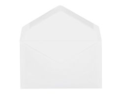 Sobre liderpapel blanco con fondo 95x162 mm engomado solapa de pico caja de 500 unidades