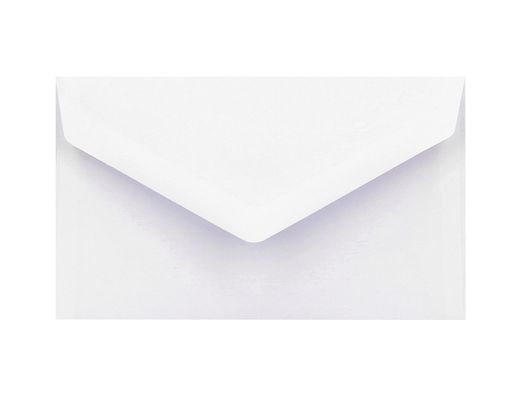 Sobre liderpapel blanco con fondo 95x162 mm engomado solapa de pico paquete de 25 unidades