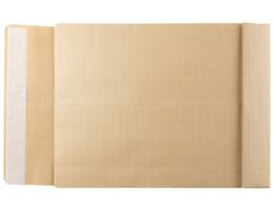 Sobre liderpapel bolsa armado kraft envio seguridad 260x360 mm solapa tira de silicona papel 120 gr caja de 100