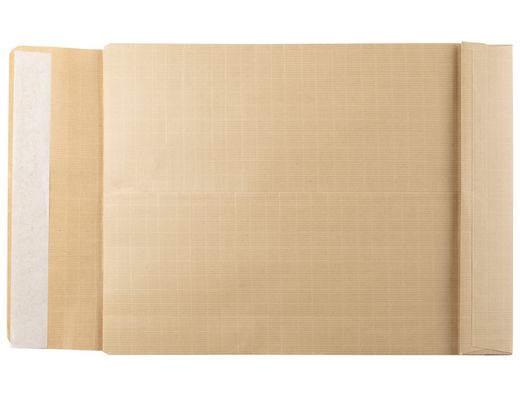 Sobre liderpapel bolsa armado kraft envio seguridad 260x360 mm solapa tira de silicona papel 120 gr caja de 100