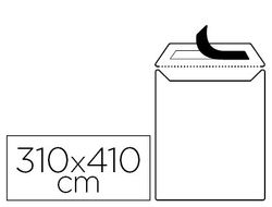 Sobre liderpapel bolsa blanco 310x410 mm solapa tira de silicona papel offset 100 gr caja de 250 unidades