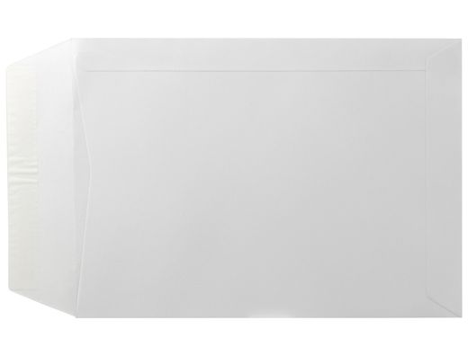 Sobre liderpapel bolsa blanco 310x410 mm solapa tira de silicona papel offset 100 gr caja de 250 unidades