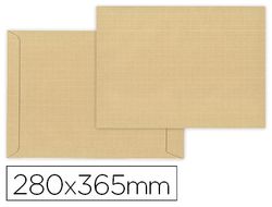 Sobre liderpapel bolsa fuelle kraft armado 280x365 mm solapa tira de silicona papel 120 gr caja de 50 unidades