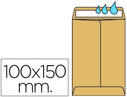Sobre Liderpapel Bolsa N.1 Kraft Salarios 100X150 mm Engomado Caja de 1000 Unidades