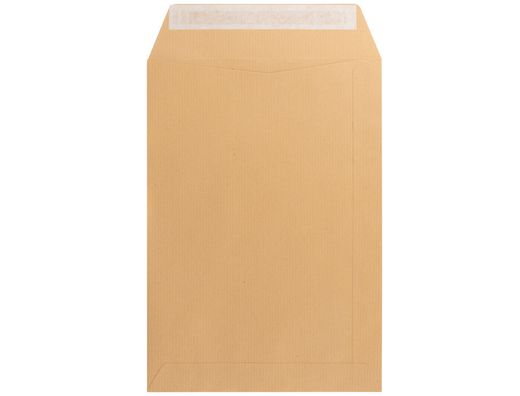 Sobre Liderpapel Bolsa N.6 Kraft Cuarto Prolongado 184X261Mm Tira de Silicona Caja de 250 Unidades