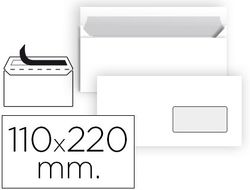 Sobre Liderpapel N 3 Blanco Din Americano Ventana Derecha 110X220 mm Tira de Silicona Paquete de 25 Unidades