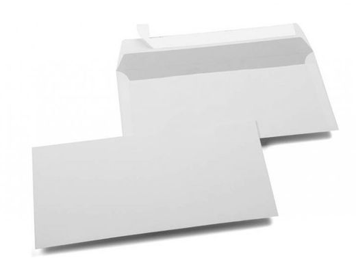 Sobre Liderpapel N 5 Blanco Americano 115X225 mm Tira de Silicona Paquete de 25 Unidades