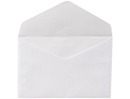 Sobre Liderpapel N.1 Blanco Minimo Normalizado 95X145Mm Engomado Solapa de Pico Caja de 500 Unidades