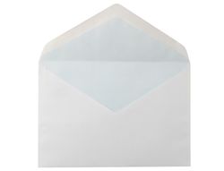 Sobre Liderpapel N.10 Blanco Oficio Prolongado 145X198Mm Engomado Solapa de Pico Caja de 250 Unidades
