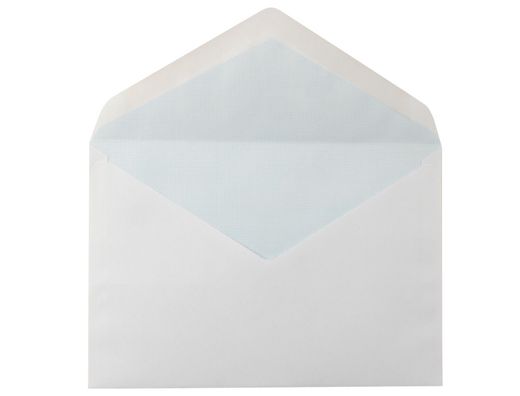 Sobre Liderpapel N.10 Blanco Oficio Prolongado 145X198Mm Engomado Solapa de Pico Caja de 250 Unidades